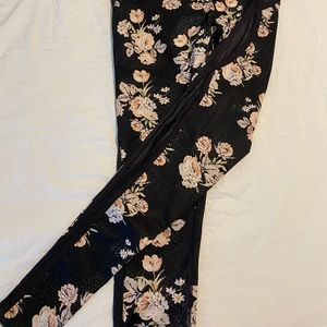 FP movement floral leggings with mesh panels s/p
